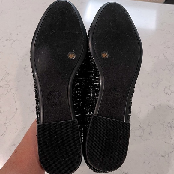 VINCE CAMUTO NWOB Tweed & Patent Leather Minndy Flats Size 10 - Picture 8 of 11